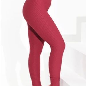 Booty by Brabants Crimson Red Croco Leggings